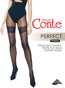 Conte Perfect 30 Den - Fantasy Women's Tights with imitation stockings (19С-107СП)