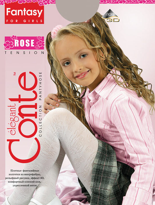 Conte Rose 60 Den - Fantasy Opaque Tights For Girls - 4yr. 6yr. (8С-100СП)
