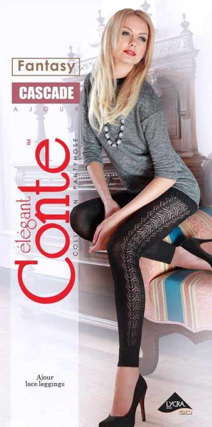 Conte Cascade - Cotton Openwork Women's Leggings (13С-58СП)