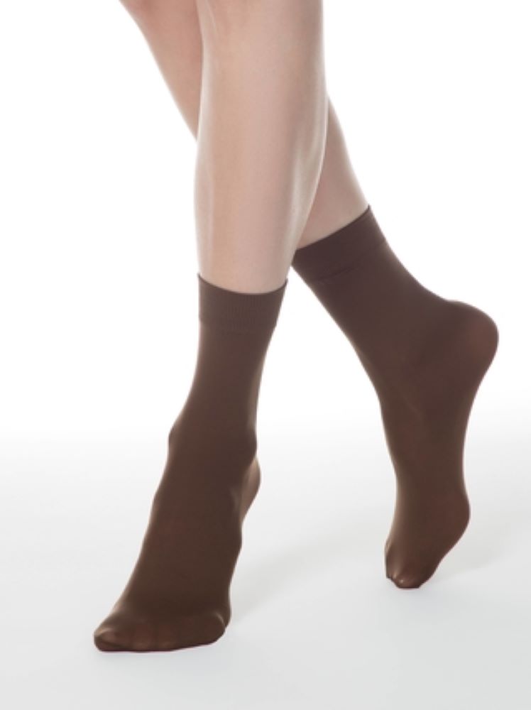 Conte Microfibra 50 Den #8С-10СП - Lot of 2 pairs - Classic Elegant Elastic Women's Socks - One Size