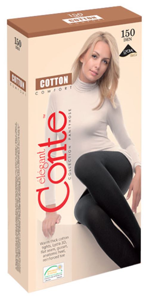 Conte Cotton 150 Den - Cotton Warm Opaque Women's Tights (7С-72СП)