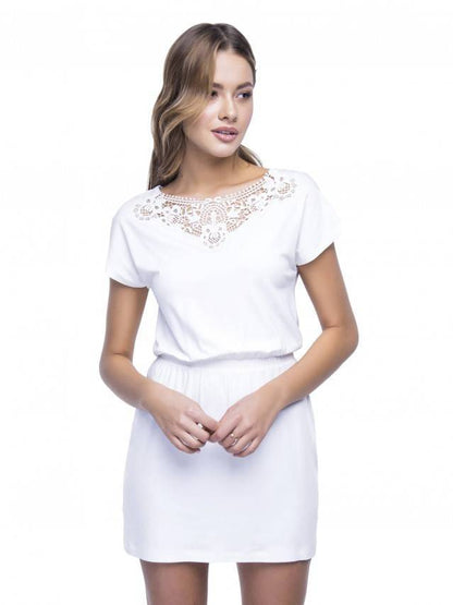 Conte Plain Knitted Tunic for Girls with a Lace insert #15С-072ТСП (LTH 522)
