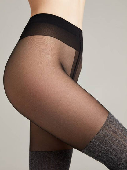 Conte Demi 50 Den - Fantasy Opaque Women's Tights with Imitation Mélange Golfs (13S-71SP)