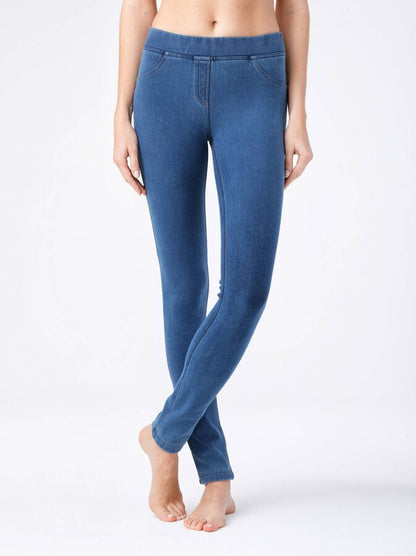 Conte Vesta - Cotton Push-up Washed Denim Women's Jeggings (16С-169ТСП)