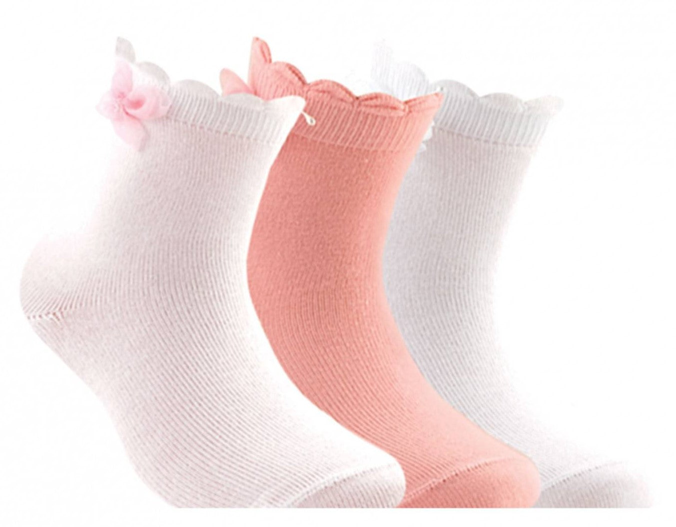 Conte-Kids Tip-Top #7С-50СП(000) - Lot of 2 pairs Cotton Socks For Girls
