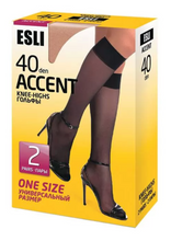 Load image into Gallery viewer, Conte/Esli Accent 40 Den - Tight Knee-Highs For Women - 2 Pairs (Pack) (8С-2СПЕ)