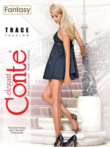 Conte Trace 20 Den - Fantasy Women's Tights with a pattern "in very small rhombuses" (17С-76СП)