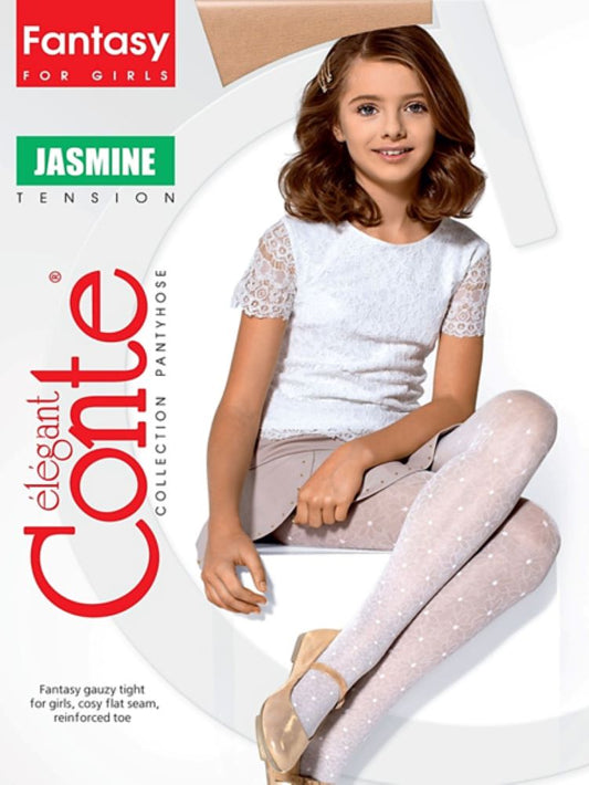 Conte Jasmine 40 Den - Fantasy Tights For Girls With Daisy Pattern - 4yr. 6yr. 8yr. 10yr. (16С-48СП)