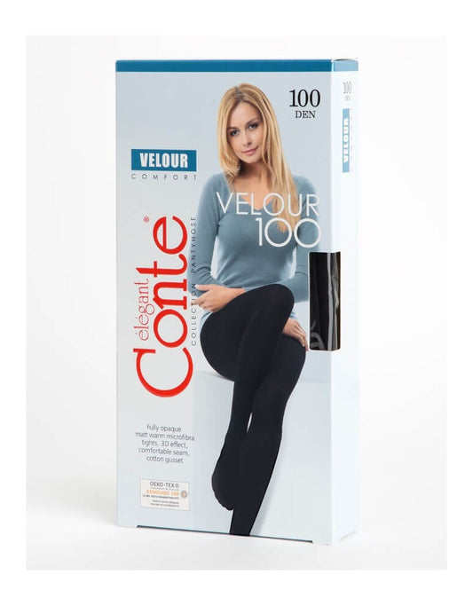 Conte Velour 100 Den - Microfibra Opaque Women's Tights (18С-69СП)