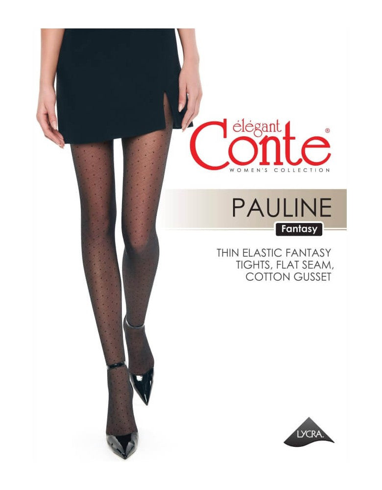 Conte Pauline 20 Den - Fantasy Women's Tights with geometric pattern "dots" (20С-90СП)
