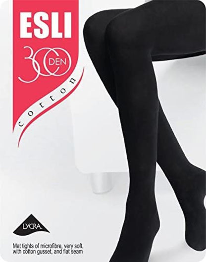 Conte/Esli Estera 300 Den - 74% Cotton Warm Opaque Women's Tights (14С-65СПЕ)