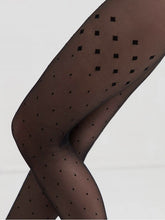 Load image into Gallery viewer, Conte Evening 20 Den - Fantasy Women&#39;s Tights with pattern &quot;dots and triangles&quot;, imitating stockings (21С-93СП)