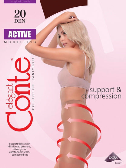 Conte Active 20 Den - Modelling Control Top Women's Tights (8S-63SP)
