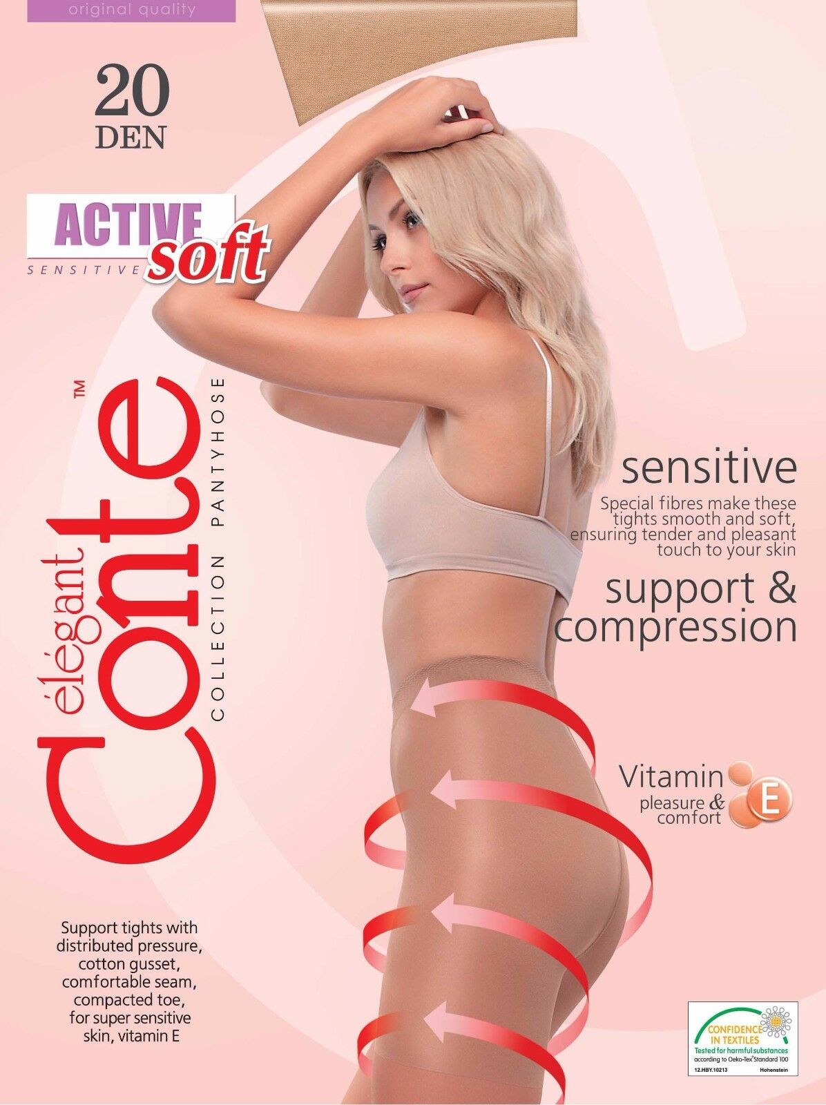 Conte Active Soft 20 Den - Modelling Control Top Women's Tights (14С-71СП)