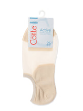Load image into Gallery viewer, Conte Active #18С-4СП(000) - Lot of 2 pairs Cotton Women&#39;s Socks (with sheer mesh insert)