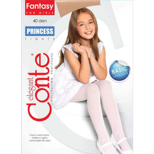 Conte Princess 40 Den - Fantasy Elegant Semi-Opaque Tights For Girls - 4yr. 6yr. 8yr. 10yr. 12yr.  (18С-229СП)