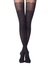 Load image into Gallery viewer, Conte Piano 50 Den - Fantasy Opaque Women&#39;s Tights with a Stocking Imitation (14С-96СП)