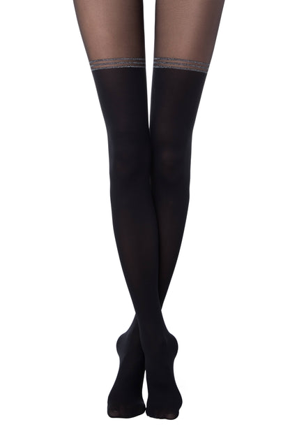 Conte Impressive 50 Den - Fantasy Opaque Women's Tights with Imitation Golfs (19S-238SP)