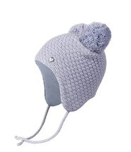 Conte/Esli Double knitted kids hat with insulation, cotton lining & two pom-poms - For Girls (17С-23СП)