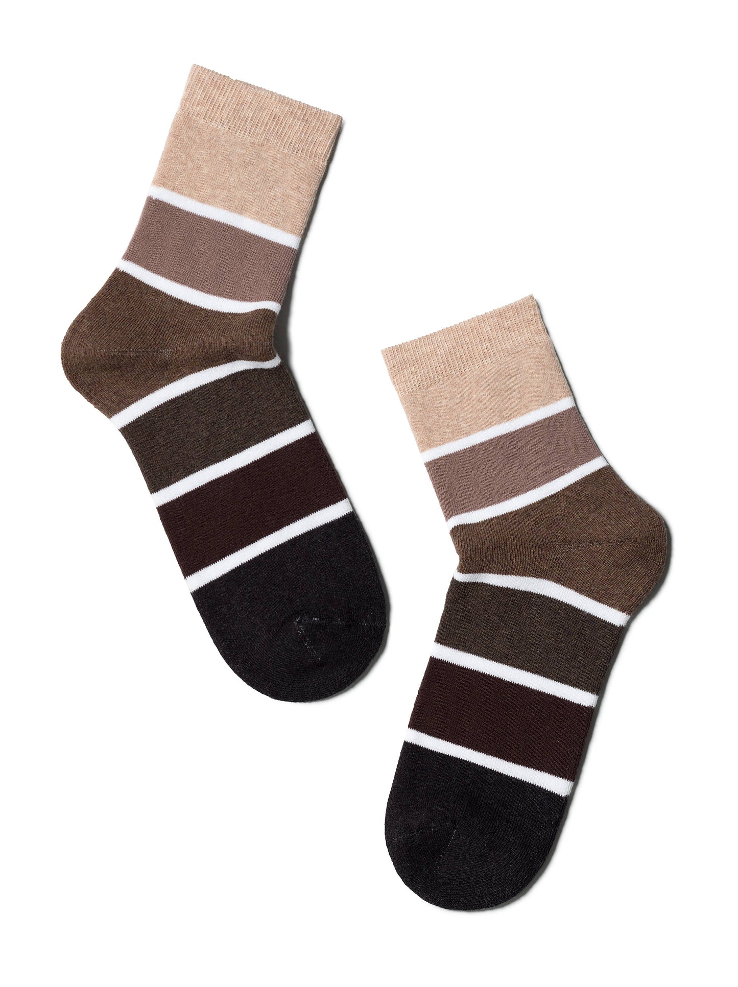 Conte Comfort #7С-47СП(212) - Lot of 2 pairs Cotton Striped Terry Women's Socks
