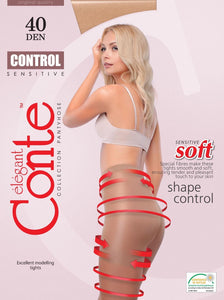 Control Soft 40 Den - Conte Modelling Control Top Women's Tights (8С-76СП)