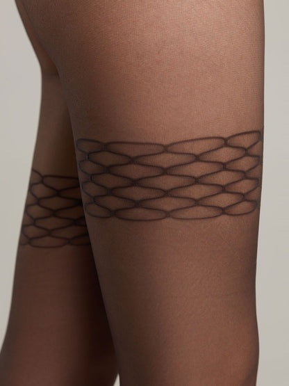 Conte Versale 20 Den - Fantasy Women's Tights with Openwork Stockings Imitation (21С-92СП)