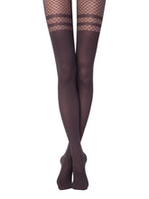 Load image into Gallery viewer, Conte Impulse 60 Den - Fantasy Opaque Women&#39;s Tights with large mesh and imitation stockings (18С-13СП)