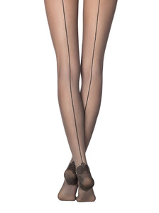 Conte Trace 20 Den - Fantasy Women's Tights with a pattern "in very small rhombuses" (17С-76СП)