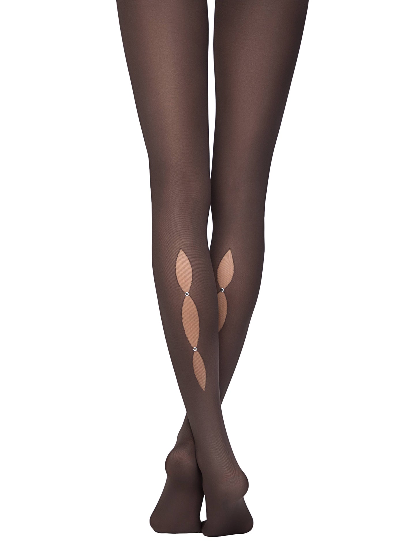 Conte Magic 50 Den - Fantasy Opaque Women's Tights with rhinestones and "droplet" pattern (16С-132СП)