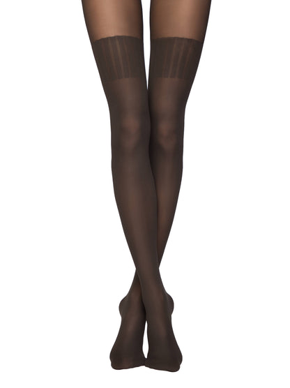 Conte Erica 20/60 Den - Fantasy Opaque Women's Tights with Imitation Mélange Golfs (12S-7SP)