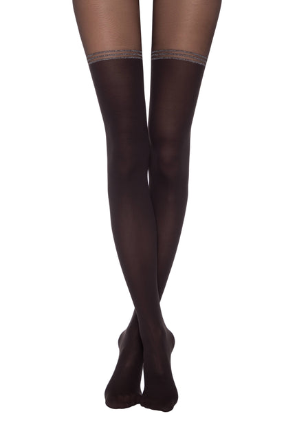 Conte Impressive 50 Den - Fantasy Opaque Women's Tights with Imitation Golfs (19S-238SP)