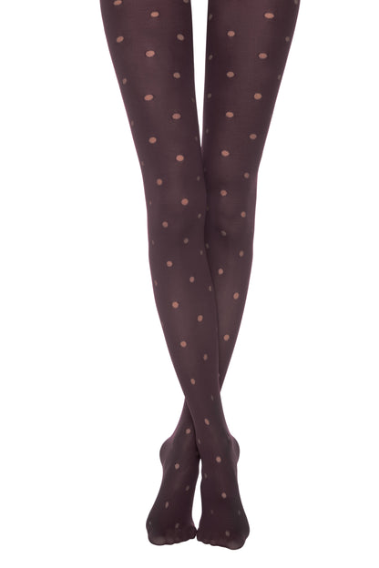 Conte Enjoy 50 Den - Fantasy Opaque Women's Tights with Sheer Polka Dots (19S-241SP)