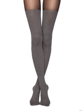 Load image into Gallery viewer, Conte Demi 60 Den - Fantasy Opaque Women&#39;s Tights with Imitation Mélange Golfs (13С-71СП)