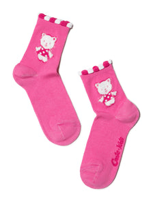 Conte-Kids Tip-Top #17С-27СП(289 & 290) - Lot of 2 pairs Cotton Socks For Girls