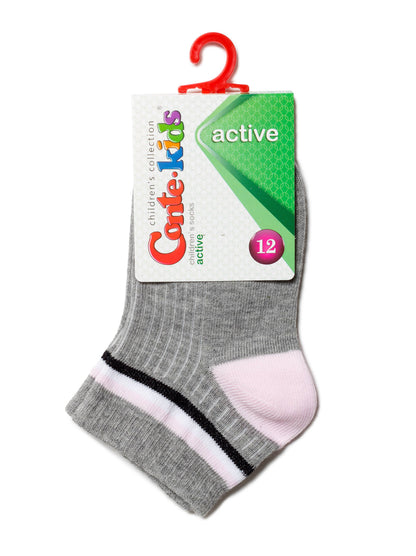 Conte-Kids Active #7С-97СП(503) - Lot of 2 pairs Cotton Socks For Girls