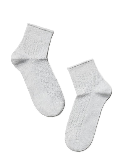Conte Ajour #19S-186SP(180) - 1 pair Openwork Viscose Women's Socks with Lurex