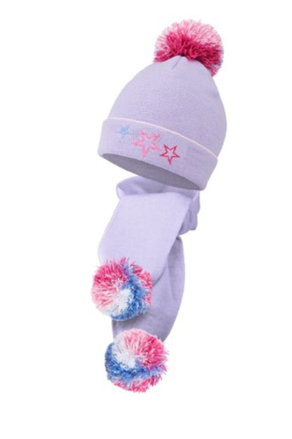 Conte/Esli Knitted Children's Set (Cap and Scarf) - For Girls (17С-95СП) & (17С-184СП)