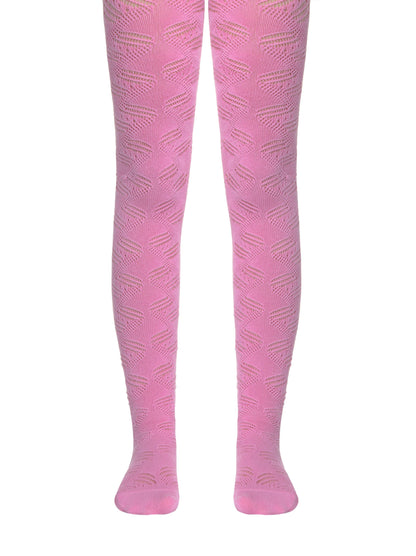 #7С-80СП(272) - Miss Conte-Kids Openwork Cotton Tights For Girls 6yr.-8yr.