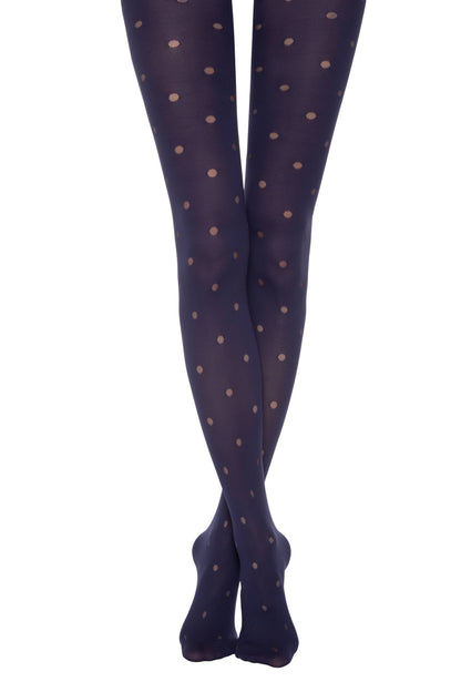 Conte Enjoy 50 Den - Fantasy Opaque Women's Tights with Sheer Polka Dots (19S-241SP)