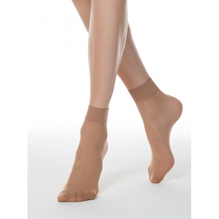 Conte/Esli Mira 20 Den #17С-181СПЕ - 1 Pair (Pack) - Classic Elastic Women's Socks - One Size