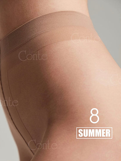 Conte Summer 8 Den - Classic Ultra-thin Invisible Women's Pantyhose (14S-17SP)
