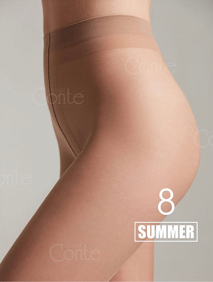 Conte Summer 8 Den - Classic Ultra-thin Invisible Women's Pantyhose (14S-17SP)