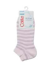Load image into Gallery viewer, Conte Active #17С-71СП(123) - Lot of 2 pairs Cropped Cotton Lurex Women&#39;s Socks