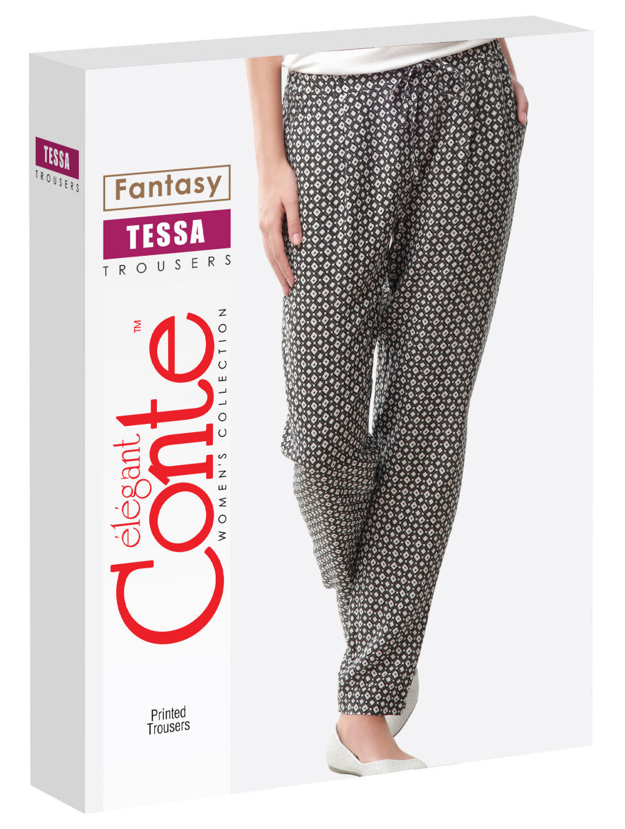 Conte Fantasy Relaxed Printed Women's Trousers - Tessa (14С-570БСП)