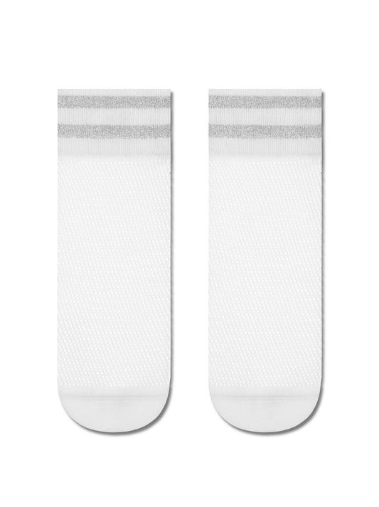 Conte Fantasy #17S-122SP(132) - 1 pair Openwork Lurex Polyamide Women's Socks