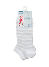 Load image into Gallery viewer, Conte Active #17С-71СП(123) - Lot of 2 pairs Cropped Cotton Lurex Women&#39;s Socks