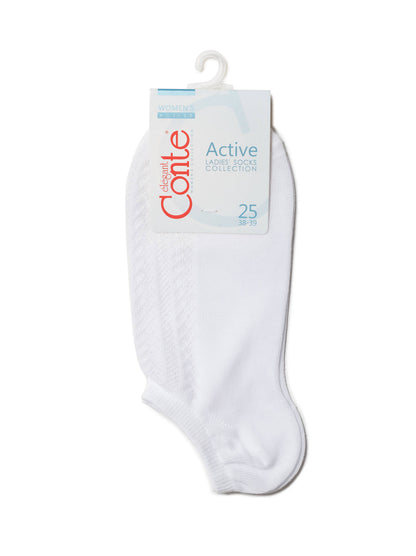 Conte Active #19С-185СП(179) - Лот из 2 пар ажурных хлопковых женских носков