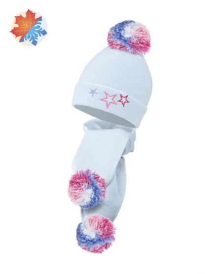 Conte/Esli Knitted Children's Set (Cap and Scarf) - For Girls (17С-95СП) & (17С-184СП)
