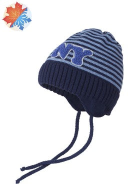 Conte/Esli Double knitted kids hat with strings - For Boys (17С-107СП)