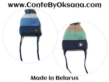Load image into Gallery viewer, Conte/Esli Double knitted kids hat with pompom &amp; strings - For Boys (18С-42СП)